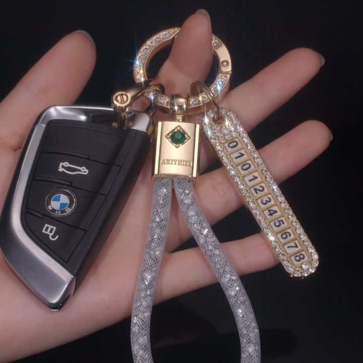 Artificial Diamond Bling Keyrings Souvenirs Bag Pendant