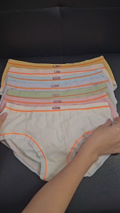 (ยกแพ็ค-7ตัว)4109 กางเกงใน ขนาดฟรีไซส์ นน.40-65KG ระบายอากาศได้ดี ไร้ตะเข็บ ชุดชั้นใน กางเกง ดีเทลน่ารัก