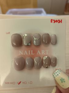 10 PCS PRESS ON NAILS. HANDMADE NAILS SIZE S