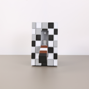 1 Piece Pixel Building Block Switch Cover Black - white - gray Panel + Colorful Long Lever Fun DIY Wall Accessory