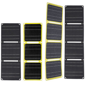 [Vktech]​30W/40W 5V Portable Outdoor Powerful Solar Panel Foldable Solar Panel Mobile Power Bank Charger for USB A C Power Bank