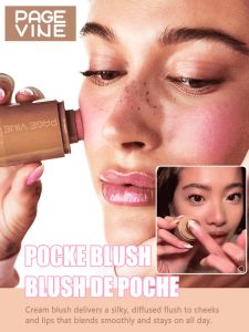 Hydrating Blush Stick Pocket Highlight Lip and Cheek Natural Beauty Tools Hydrating Blush Stick Set