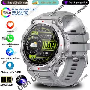 Đồng Hồ Thông Minh T-Rex 3 Call Thể Thao Ngoài Trời Chống Nước 5ATM Theo Dõi Sức Khỏe GPS Màn Hình AMOLED Pin 525mAh Đo Nhịp Tim Dành Cho Nam