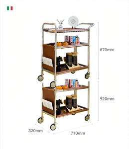 Living Room Mobile Cream-style Side Table