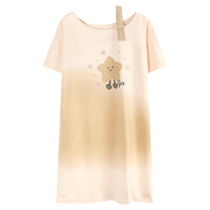 miiow | Couples Summer Cotton Pajamas Short Sleeve Womens Nightgown With Chest Pad Mens Cartoon Home Clothes Set New Style