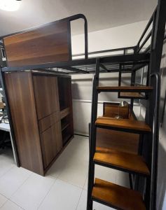 Customize loft bed /table /book shelf /sliding door wardrobe