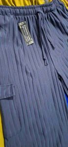 Celana Panjang Kulot Cargo High Waist: Celana Panjang Wanita Dewasa