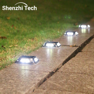 8LED Solar Driveway Light Outdoor Garden Ground Lights Waterproof LED Solar Wall Lamp Camping for Step Stair Pathway Walkway Dec