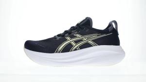ASICS Men GEL-NIMBUS 27 Running Shoes in Midnight/Vanilla