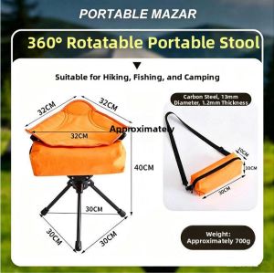 TSINGTON | Rotating Folding Stool 3-legs Ultra-light Portable Aluminum