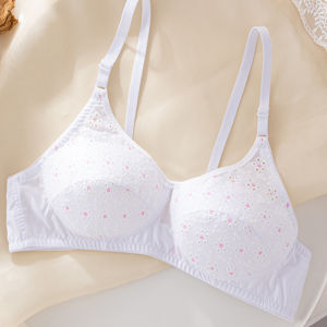 Breathable Cotton Bras without Underwire for Seniors
