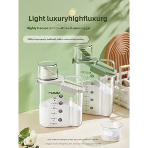 Washing Powder Storage Box For Home Large Capacity Soap Plastic Barrel Laundry Detergent Container Dedicated Storage Box