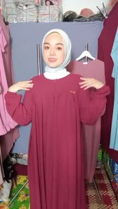 Gamis Cringkle Premium Airflow Nyaman - Gaya Modern & Trendi