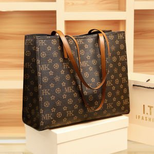 Hong Kong Large Capacity Genuine Leather Shoulder Bag Womens Fashionable Tote Bag Single Shoulder Slant Cross Bag 2022 New Style