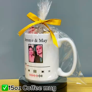 Transfer It Personalized Customized 15oz Anniversay Mug w/Chocolate Gift ideas Giveaway & Souvenir