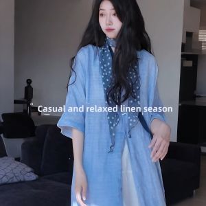 XUECAIQI | Loose Youthful Korean Style Shirt Dress Skirt Set