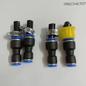 Nối nhanh giảm phi 12mm xuống phi 8mm cho bơm đôi và máy bơm đơn mini 12v