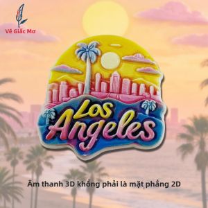 1Pc 3D Hoàng Hôn Los Angeles Nam Châm Tủ Lạnh Du Lịch Thế Giới Bộ Sưu Tập Quà Lưu Niệm Trang Trí Văn Phòng Tại Nhà Cá Tính Quà Tặng Độc Quyền