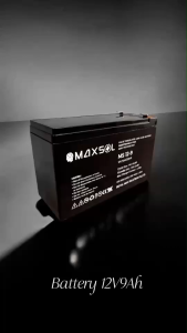 แบตเตอรี่ "MAXSOL" Battery 12V7.5AH/9AH สำหรับเครื่องสำรองไฟ(UPS) ไฟฉุกเฉิน -ออกใบกำกับภาษีได้
