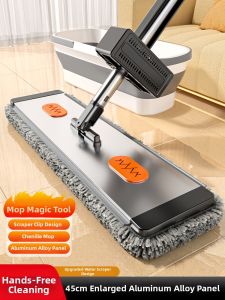 Aige | Hands-Free Quick-Drying Flat Mop Aluminium Chennile