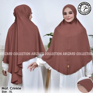 HIJAB BERGO INSTAN CRINKLE SERIA TALI Size XL & POLOS TALI