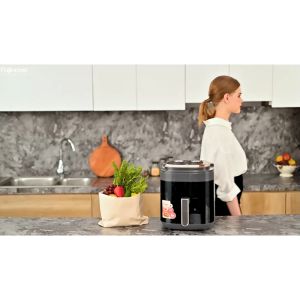 Nồi chiên không dầu 65 lít nhập khẩu FUJIHOME A6GG Công suất 1600W - Nhìn được thực phẩm bên trong - Bảo hành 18 tháng