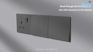 [Black/White/Gold] reTouch Thin 5 Wall Switch Socket 5mm Ultra Thin Soft Touch Multiple GANG Doorbell Switch 250V SIRIM