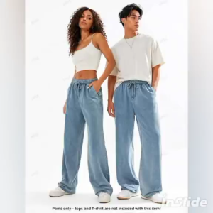 AA Casual Basic Soft Denim Wide Leg Sweat Pants  - xs to large - classy and elegant - timeless classic  - timeless piece - casual office or party - classic piece - super kapal ng tela - hindi kayo magsisi - our aim is to produce quality clothes - premiu