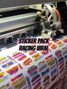ISI 20 PCS Sticker Pack Sticker Kata Viral Gank HTS Sticker Motor Sticker Variasi SPONSOR RACING vol 4