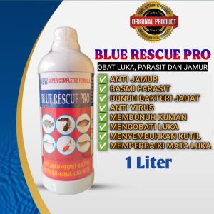 Obat Ikan Blue Rescue Pro 1 Liter - Mengatasi Berbagai Jenis Penyakit pada Ikan