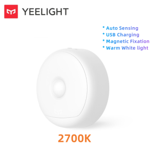 Yeelight | YEELIGHT Motion Sensing Night Light LED Night Light Warm White Light 2700K Auto Sensing Rechargeable For bedroom wardrobe