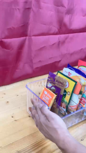 Chiteng Kotak Penyimpanan Keranjang Bumbu Dapur Serbaguna Dengan Sekat Portable