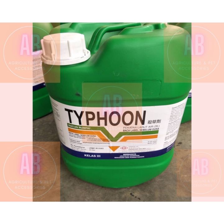 Typhoon 20l Racun Rumput Rumpai Herbicide Glyphosate Lazada