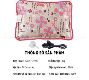 Túi chườm nóng lạnh bằng chất liệu mềm mạitúi chườm giảm ấm đa năngtúi sưởi điệntúi sưởi ấm giảm ê buốt đau nhức