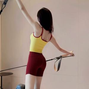 Yoga Crop Top Slimming Padded Cross-Back Sport Bra
