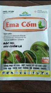 Ema Cốm 8.0 với E.Mamectin benzoate 8% gói 100gram dạng Cốm dễ hoà tan thấm sâu tốt - mát Bông trừ Sâu Nhện bọ trĩ Rệp sáp