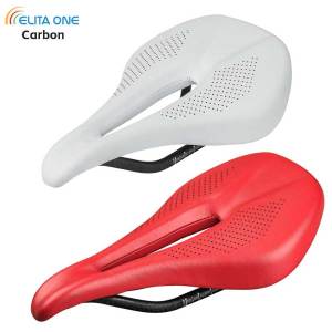 Elitaone Bicycle Carbon Saddle 240x143mm/155mm Road MTB Bike Saddles Ultralight 120g Red White Black Optional