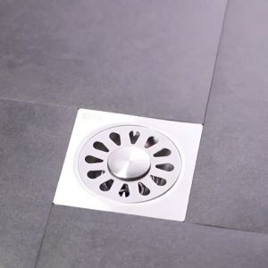 HW059 - 1pc Stainless Steel Floor Drain Cover Shower Floor Drain With Removable Cover Shower Drain Hair Catcher Strainer Multifunctional Drain Cover Filter For Home Bathroom