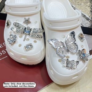 Metallic Shoe Flower Decoration Accessory