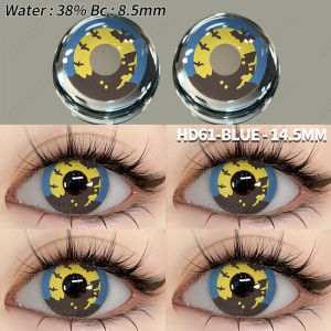 EYESHARE 2 Chiếc Kính Áp Tròng Màu Xanh Dương Anime Cosplay Trang Điểm Halloween Nhiều Màu Sắc Chất Liệu HEMA Dùng Một Năm Đường Kính 14.5mm Độ Dày 0.08mm