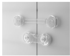 1/5 Pcs Multipurpose Portable Transparent Child Safety Lock / Baby Drawer Lock / Child Anti-opening Cabinet Door Refrigerator Lock Buckle / Baby Anti-pinch Security Buckle Lock