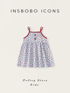 insbobo | Charming Princess Dress Little Girl Summer Thin Strap New Style