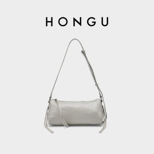 Red Valley 2025 New Style Genuine Cowhide Single Shoulder Underarm Commuter Bag Boston Pillow Bag Ladies Handbag Soft Zipper