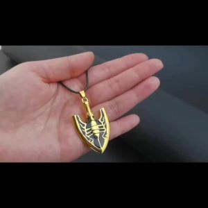 Game Stardew Valley Mermaids Pendant Cosplay Necklace Cute Blue Screw Pendant Necklace Jewelry Gift For Boyfriend