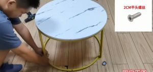 Round Table Combination Nordic Simple Style Tea Table Creative Light Luxury Modern Family Living Room Coffee Table Milk Tea Table