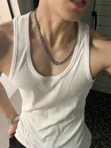 LIUBU | Muscle Showcasing Close-fitting Ribbed Vest Tank Top