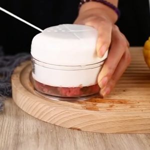 Blender Tarik Manual Chopper Mini Blender Bumbu Penggiling Bawang Cabe Daging Serbaguna Mincer