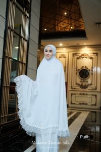 Dalanova mukena Tasnim classic bahan santorini silk size jumbo mukena dewasa mukena lebaran 2025