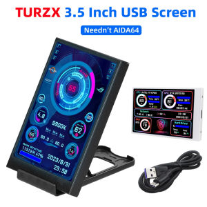 3.5 Inch IPS Type C Secondary Screen for Computer CPU GPU RAM HDD Display 320*480 USB LCD Monitor Freely AIDA64 Windows 10 11