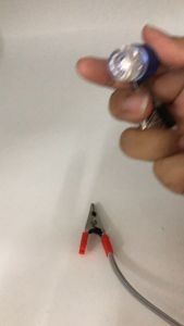 ไฟท้ายกระพริบ มอเตอร์ไซค์ ขั้วกลม2จุด 1157 9w 12v สีฟ้า HB 1pc